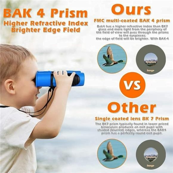 Compact Mini Binoculars for Kids – 8x21  Shock Proof for 3 -13 Years Old - Picture 5 of 6